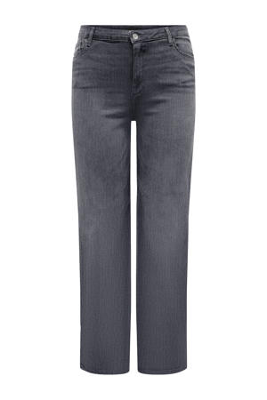high waist wide leg jeans grey denim