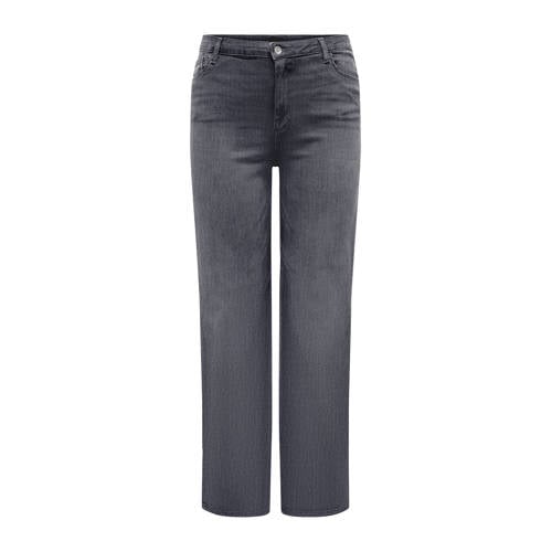 ONLY CARMAKOMA high waist wide leg jeans grey denim afbeelding