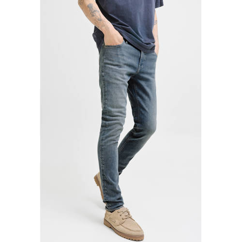 JACK & JONES JEANS INTELLIGENCE JJIGLENN JJFELIX slim fit jeans grey denim afbeelding