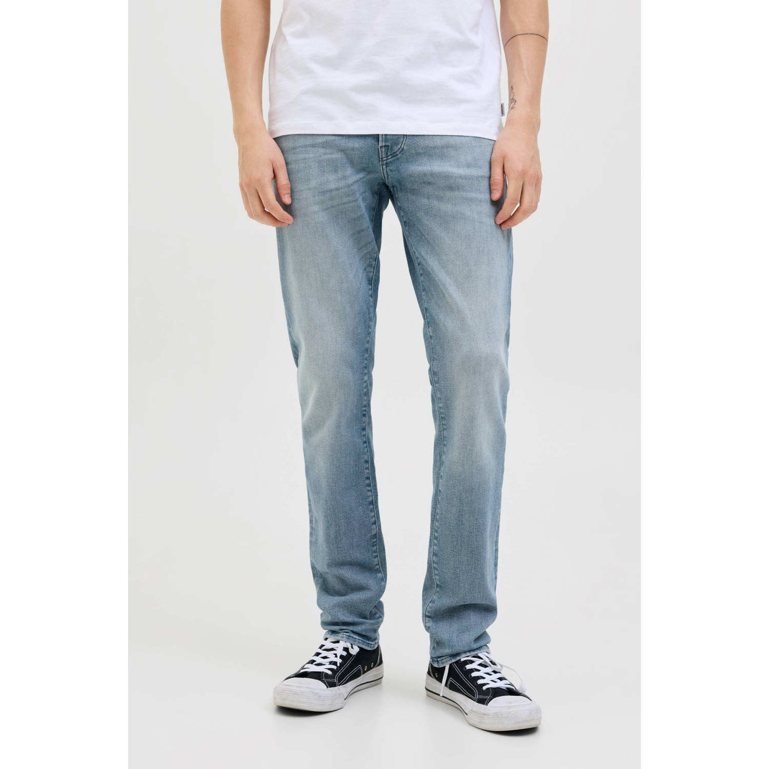 JACK & JONES JEANS INTELLIGENCE JJIGLENN JJICON slim fit jeans blue denim