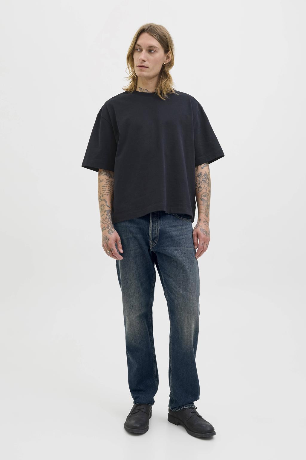 JACK & JONES JEANS INTELLIGENCE JJICHRIS JJORIGINAL relaxed fit jeans blue denim