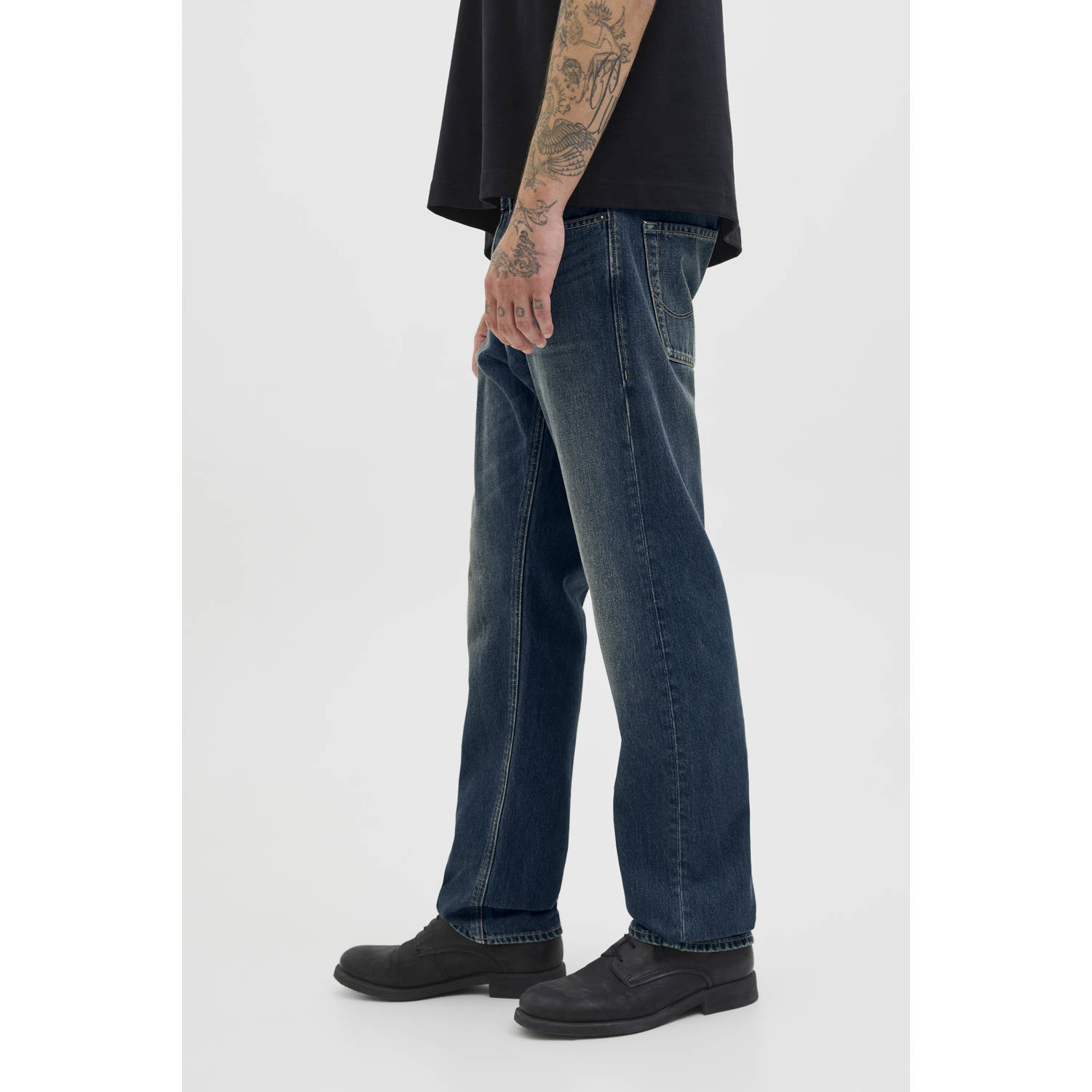 JACK & JONES JEANS INTELLIGENCE JJICHRIS JJORIGINAL relaxed loose fit jeans blue denim