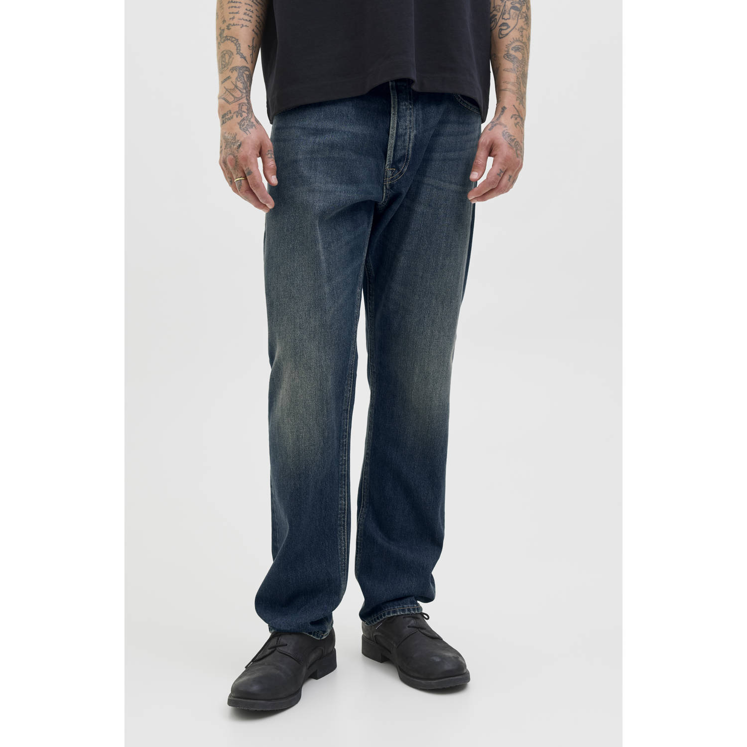 JACK & JONES JEANS INTELLIGENCE JJICHRIS JJORIGINAL relaxed loose fit jeans blue denim