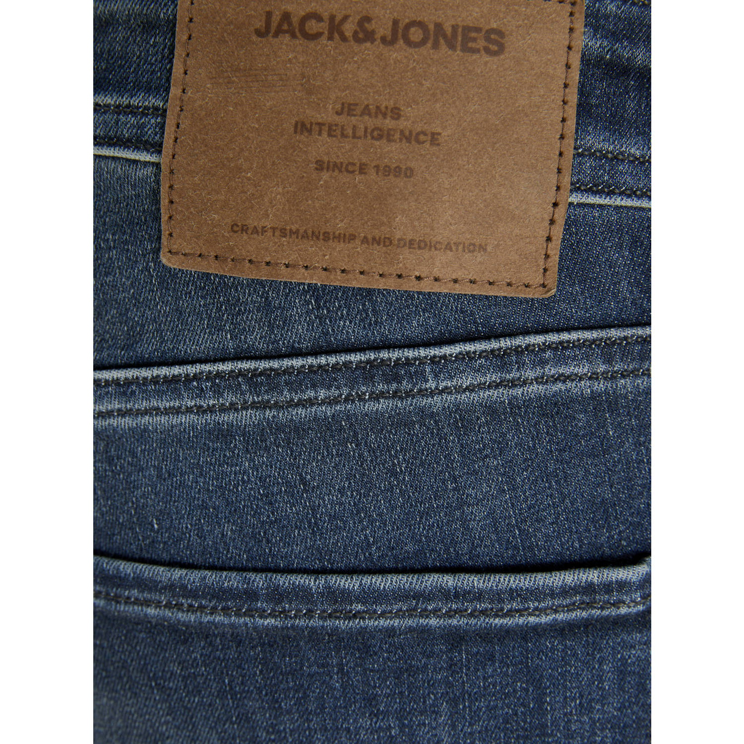 JACK & JONES JEANS INTELLIGENCE JJIGLENN JJORIGINAL slim fit jeans blue denim