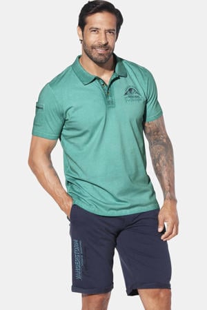 +FIT Collectie loose polo HOLTAR Plus Size turquoise