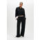Refined Department wide leg regular waist pantalon zwart