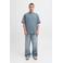 JACK & JONES ESSENTIALS regular T-shirt grijsblauw