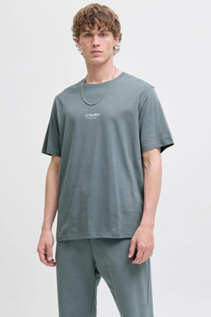 relaxed T-shirt grijsblauw