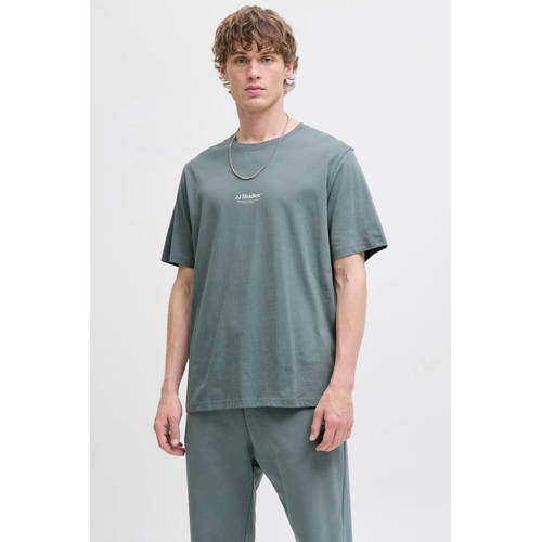 JACK & JONES ESSENTIALS relaxed T-shirt grijsblauw afbeelding