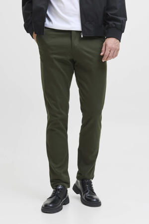 slim chino donkergroen