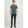 JACK & JONES ESSENTIALS slim polo grijsblauw