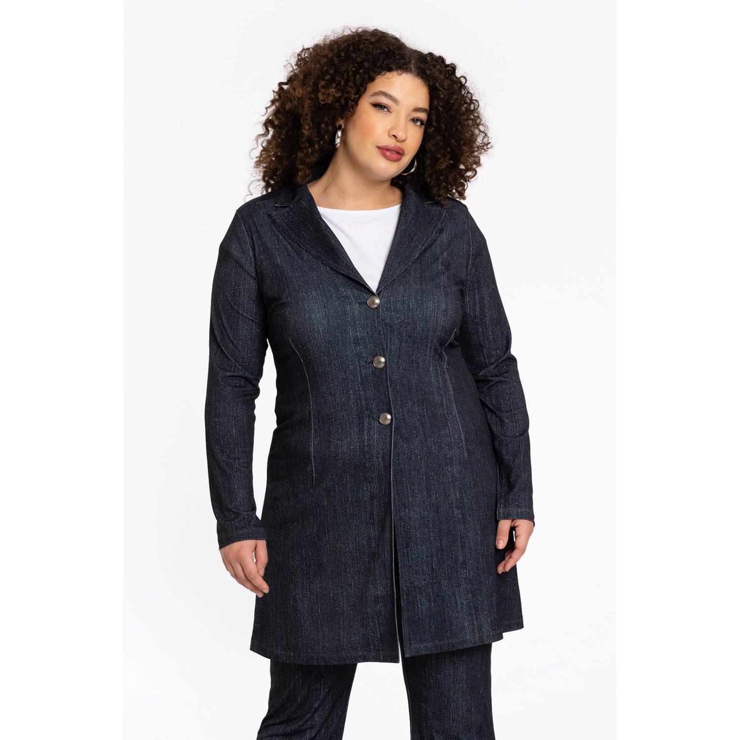 YOEK regular blazer zwart