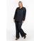 YOEK denim blouse zwart