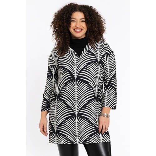 YOEK tuniek zwart – Zwart/wit