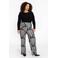 YOEK regular high waist pantalon zwart