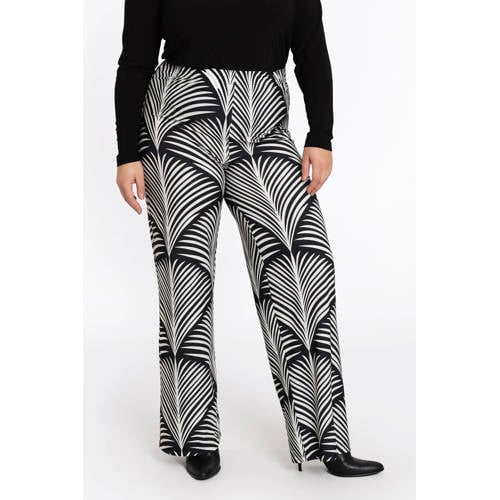 YOEK regular high waist pantalon zwart afbeelding