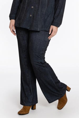 regular waist broek zwart