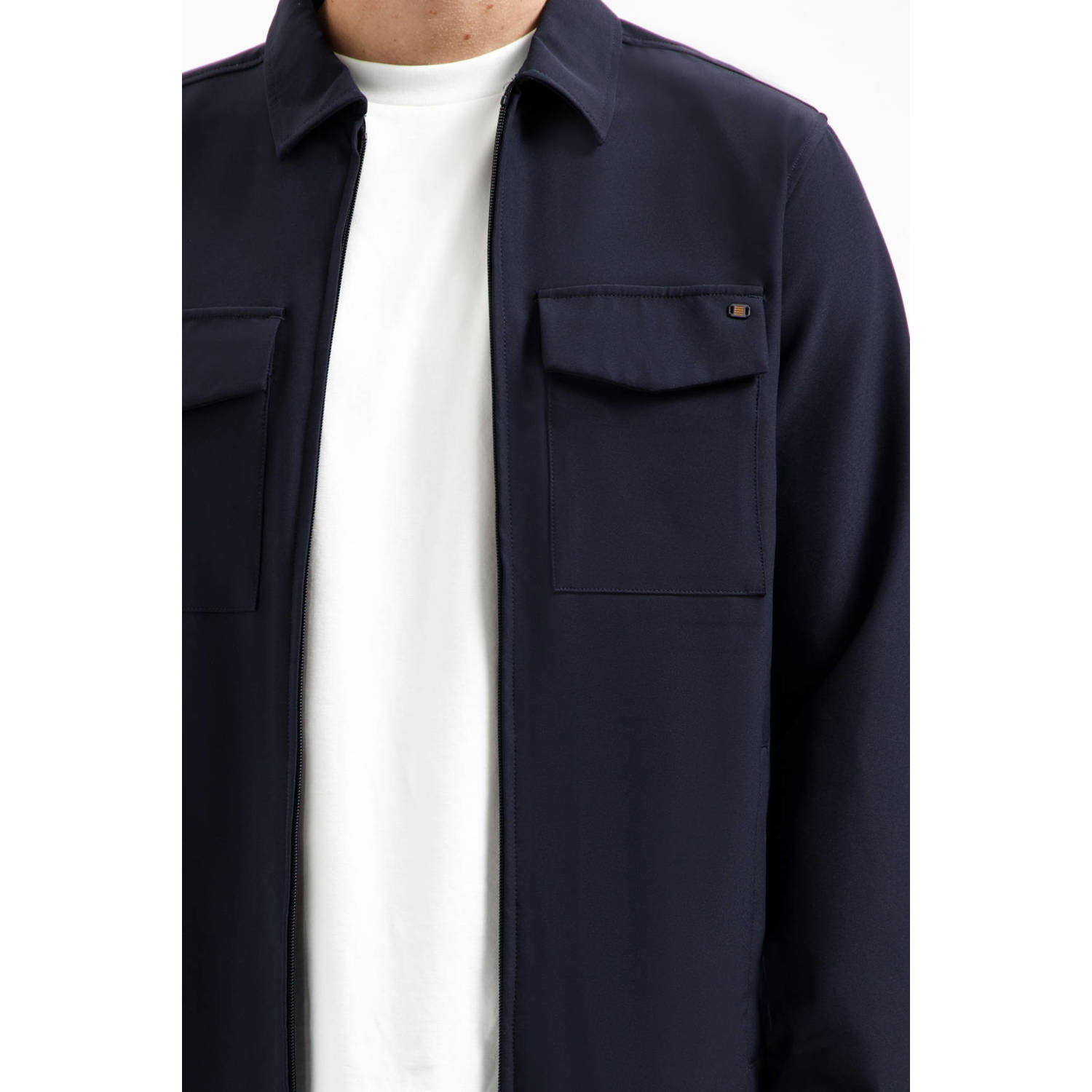 No Excess overshirt donkerblauw