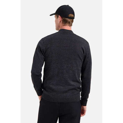 No Excess vest fijn gebreid antraciet afbeelding