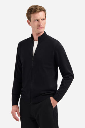 vest fijn gebreid zwart
