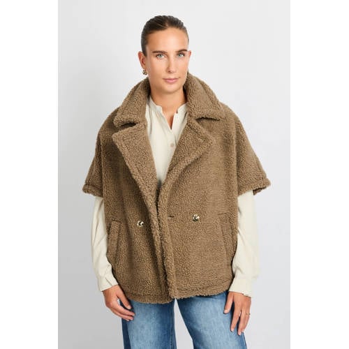 C&S The Label teddy jas bruin afbeelding