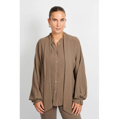 C&S The Label blouse bruin afbeelding