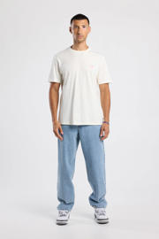 thumbnail: Witte heren America Today regular T-shirt van katoen met backprint, korte mouwen en ronde hals