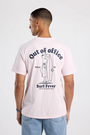 regular T-shirt lichtroze