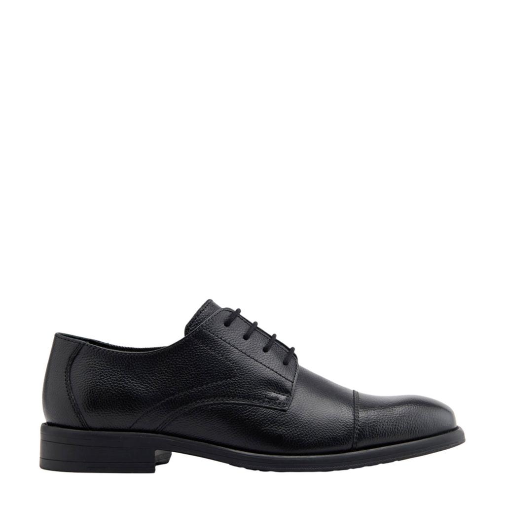 Zwarte heren AM SHOE leren veterschoenen