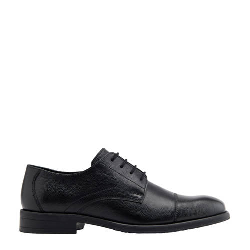 AM SHOE leren veterschoenen zwart afbeelding
