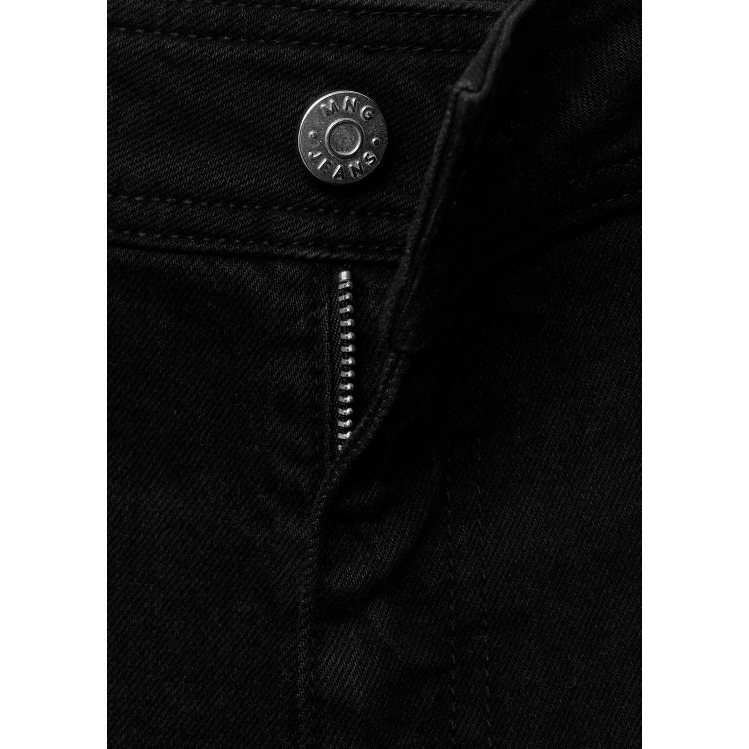Mango high waist wide leg jeans grijs