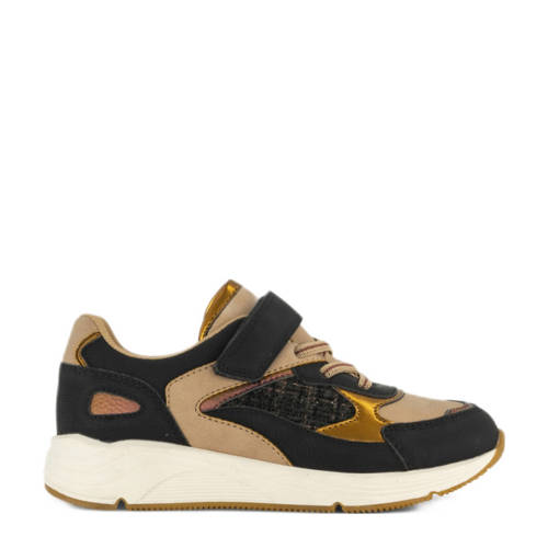 Graceland sneakers zwart/beige/goud afbeelding