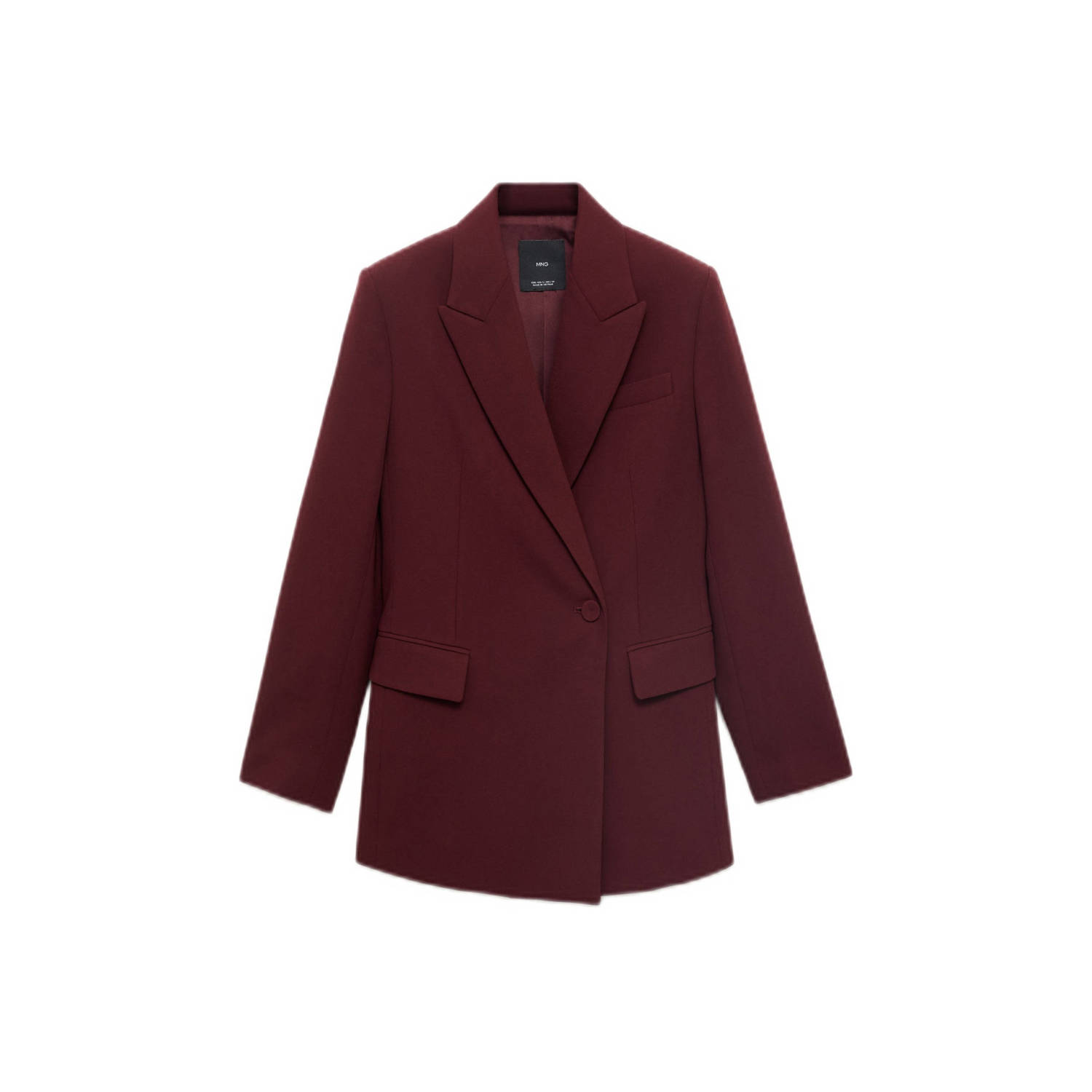 Mango oversized blazer donkerrood