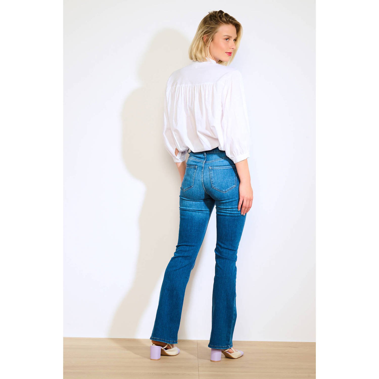 LOLALIZA straight leg jeans medium blue denim