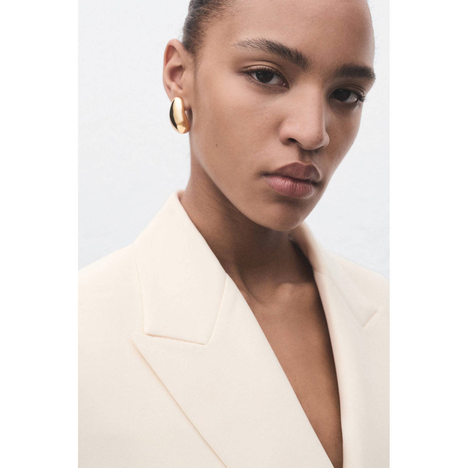 Mango regular blazer lichtgeel
