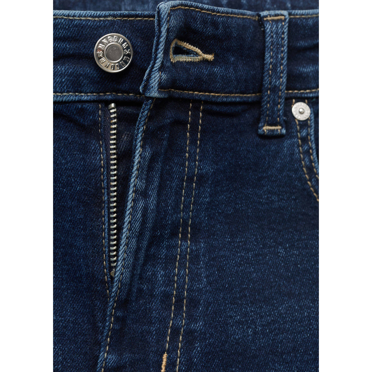 Mango straight leg jeans dark blue denim