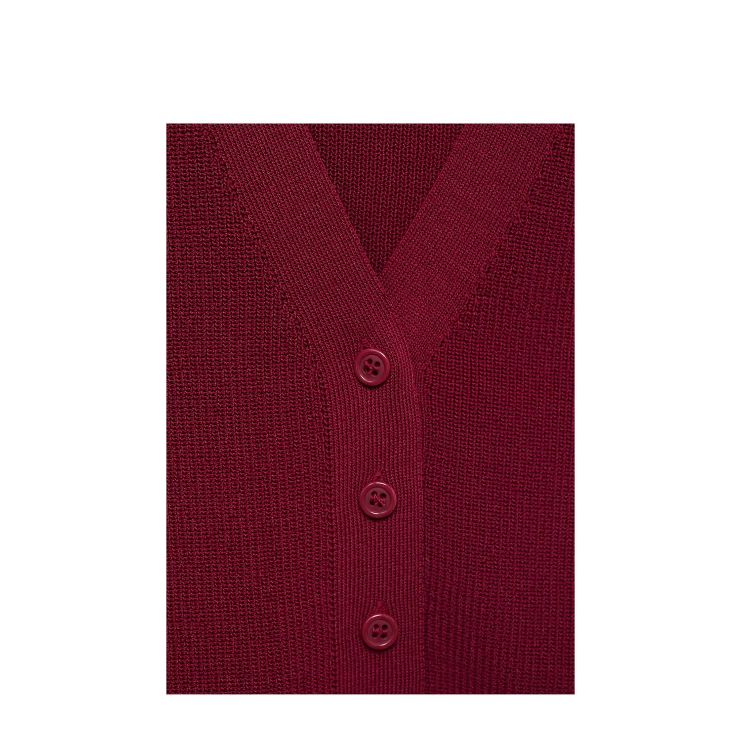 Mango gilet donkerrood