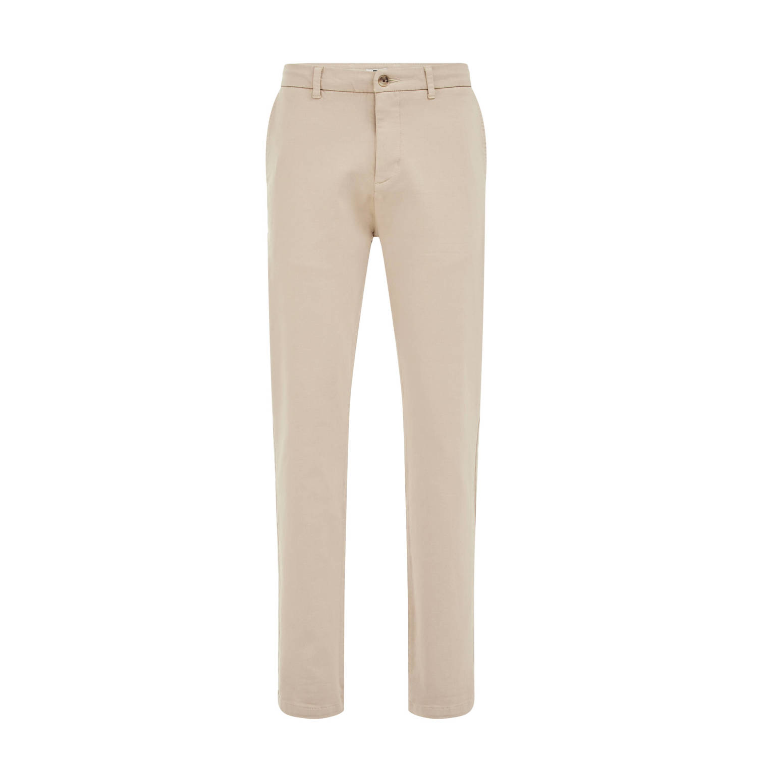 WE Fashion slim chino taupe