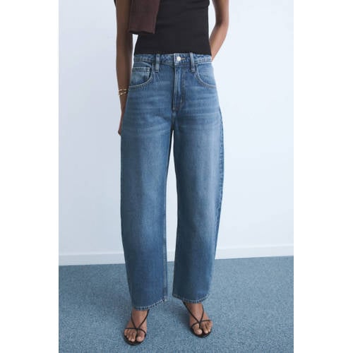 Mango high waist barrel jeans afbeelding