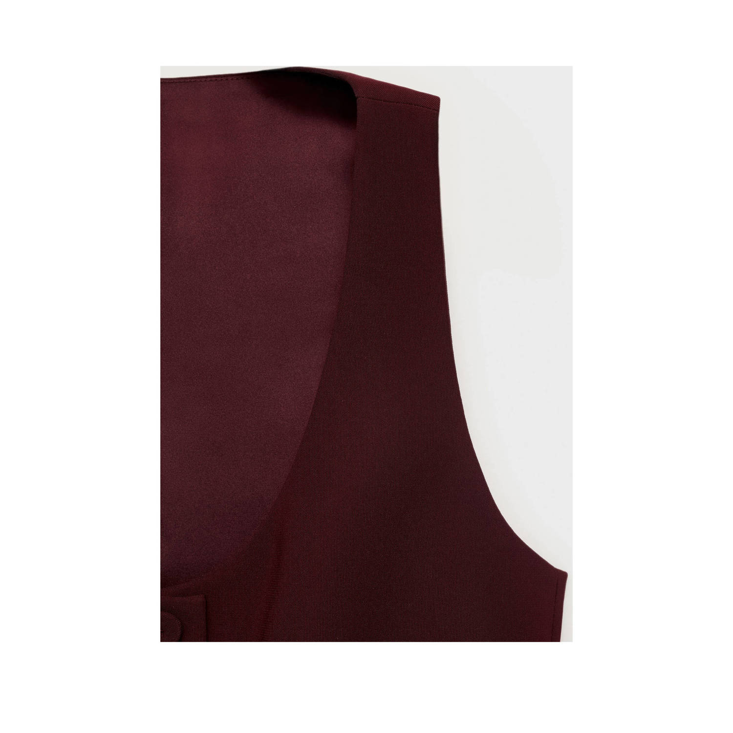 Mango gilet donkerrood