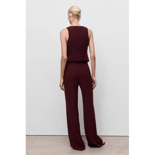 Mango gilet donkerrood afbeelding