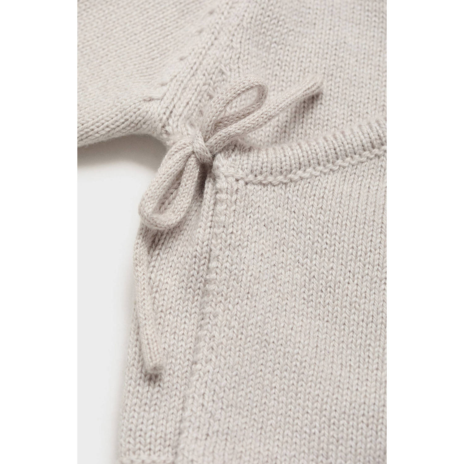 Mango Kids longsleeve + broek + muts beige