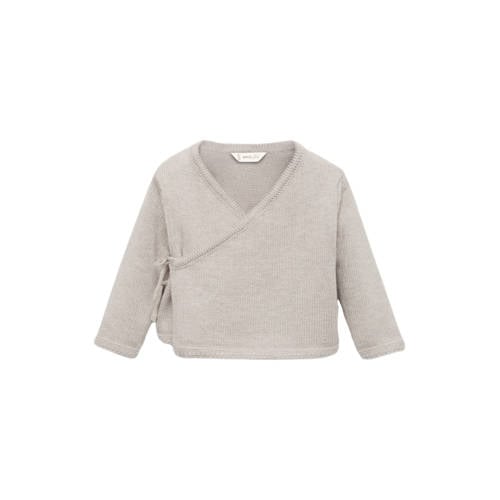 Mango Kids longsleeve + broek + muts beige afbeelding