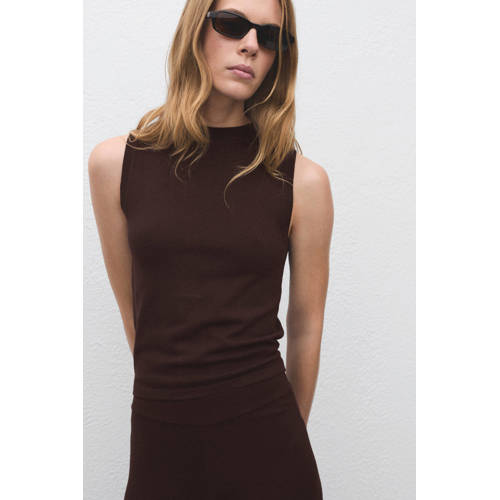 Mango top bruin afbeelding