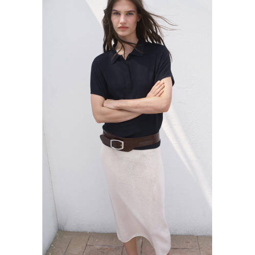 Mango top donkerblauw afbeelding