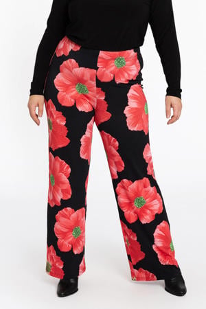 regular waist broek rood