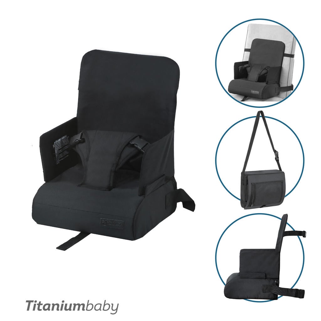 Titaniumbaby Zitverhoger Seat2Go All Black