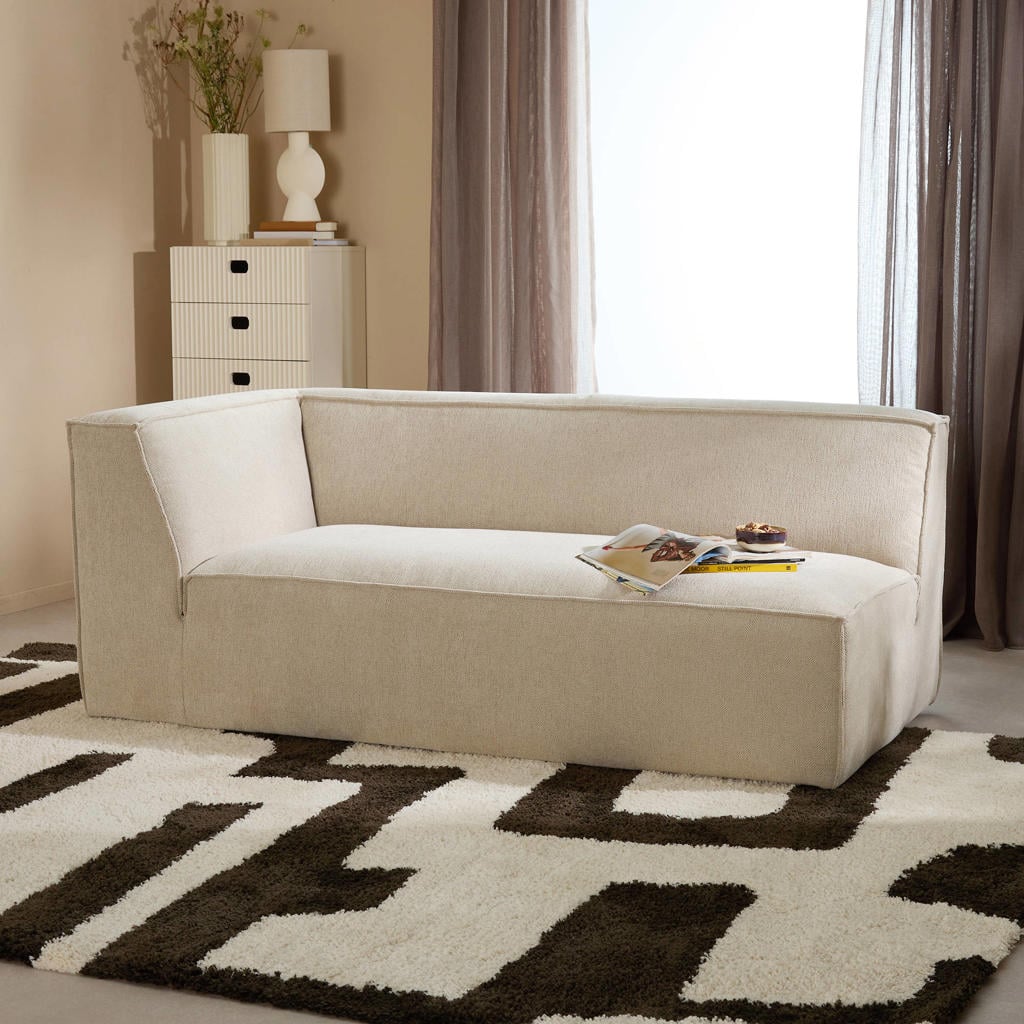 NOUS Living bank Newton 2-zits arm links - beige