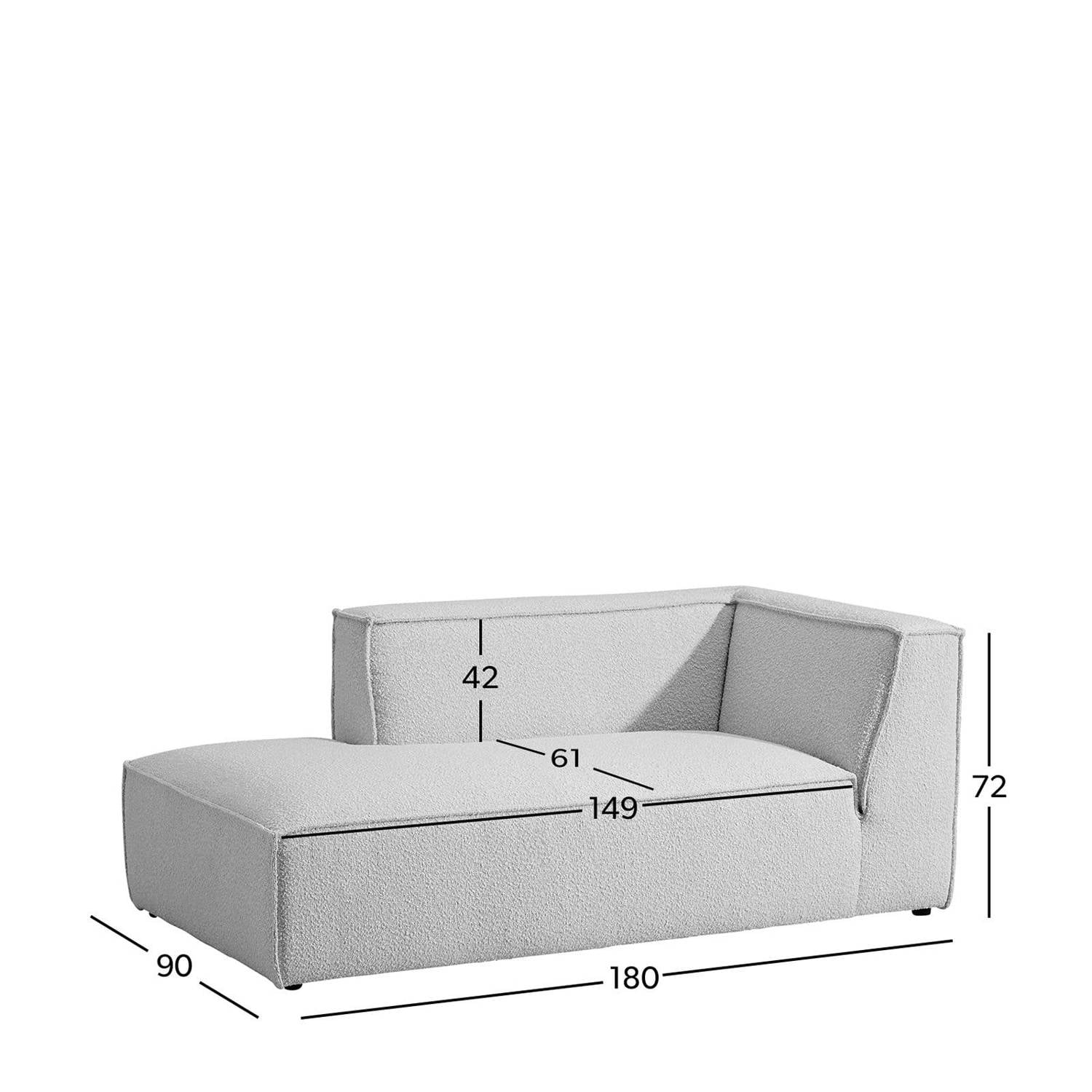 NOUS Living chaise longue links Newton