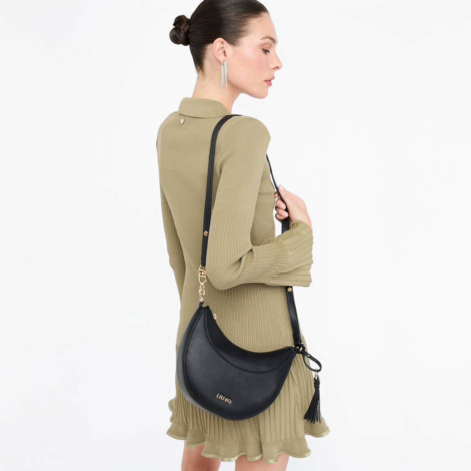 Liu Jo crossbody tas Cirry zwart